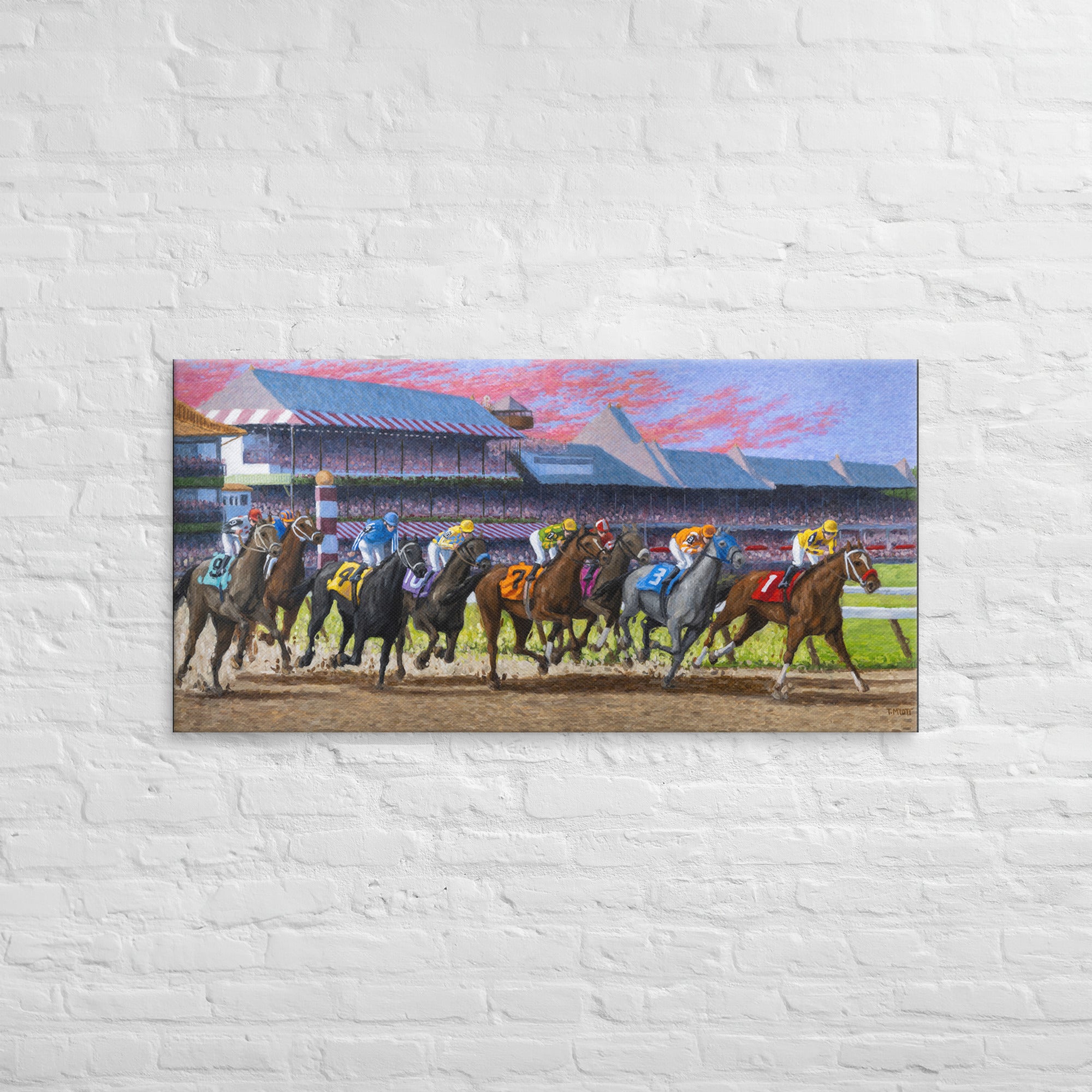 Saratoga Thoroughbred Racing 2023 (Canvas Reproduction)